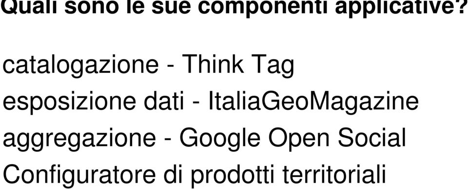 ItaliaGeoMagazine aggregazione - Google Open