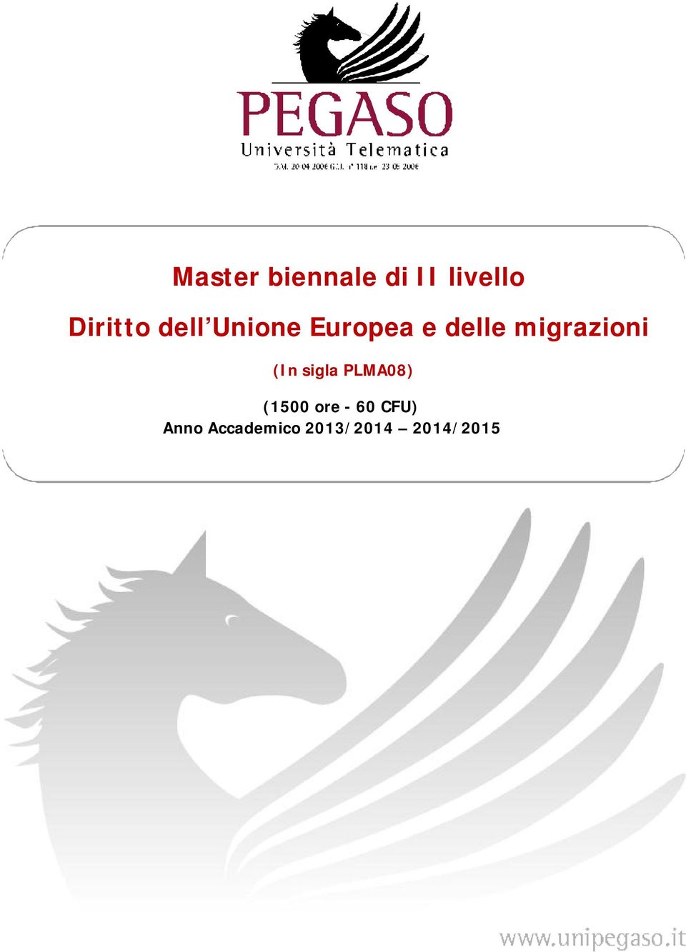 migrazioni (In sigla PLMA08) (1500