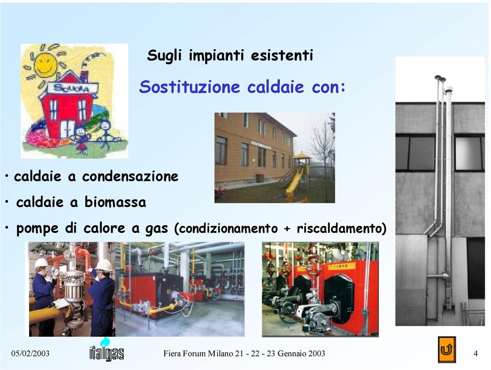 calore a gas (condizionamento + riscaldamento)