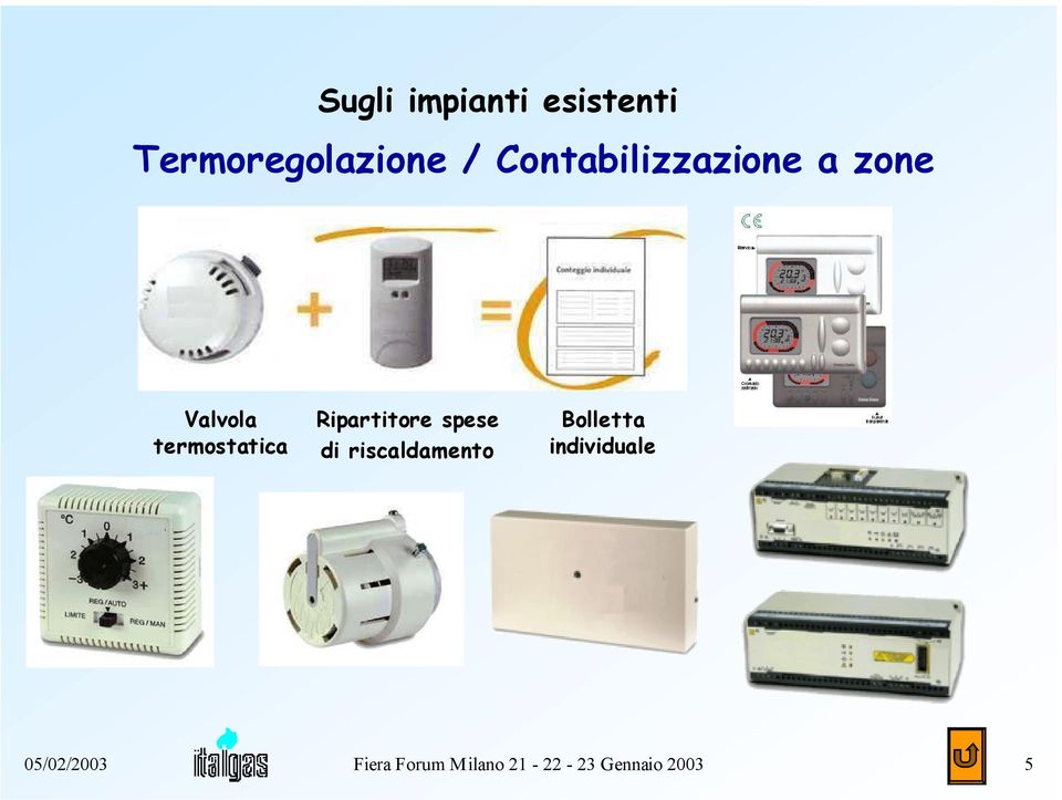 Ripartitore spese di riscaldamento Bolletta