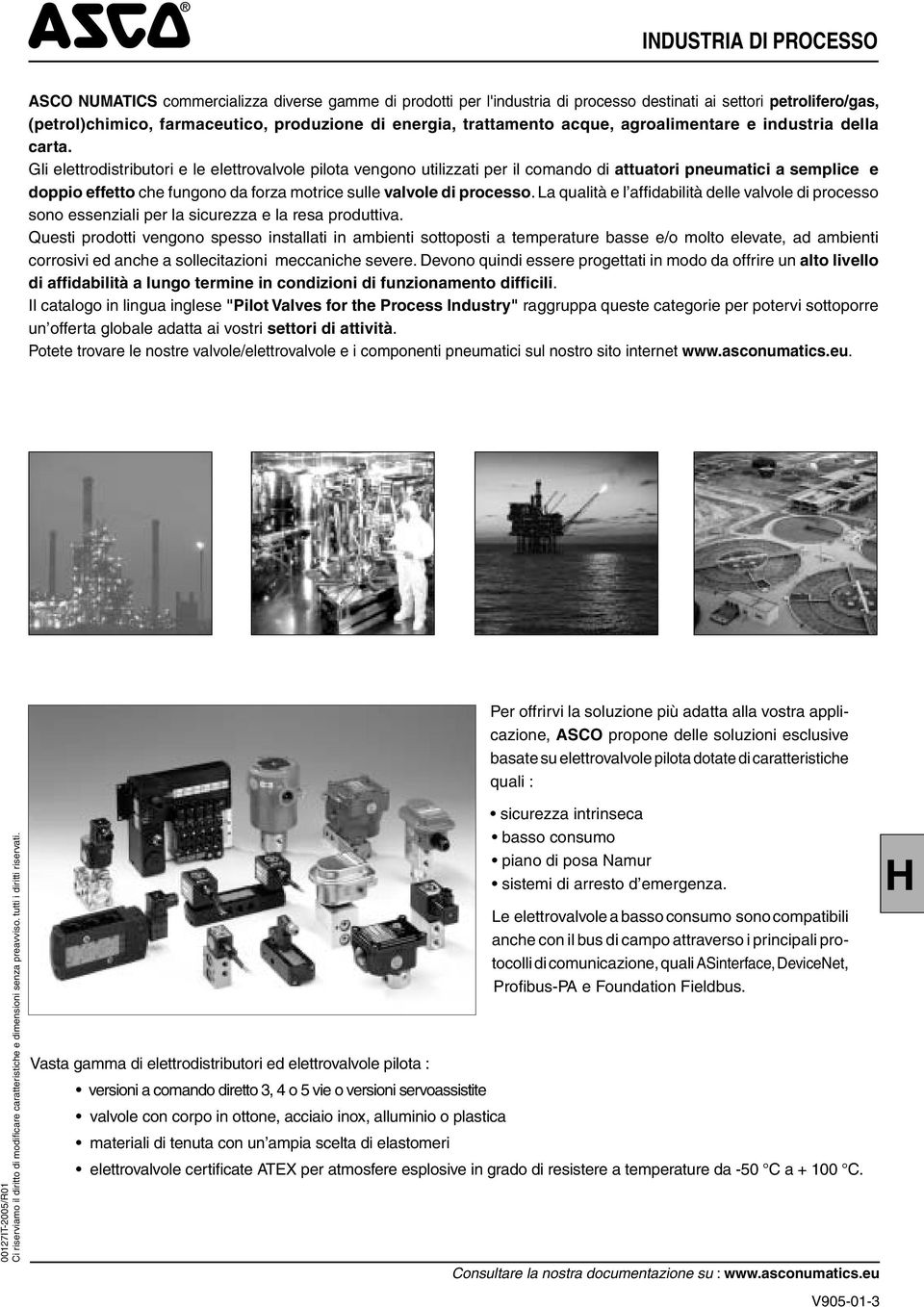 Gli elettrodistributori e le elettrovalvole pilota vengono utilizzati per il comando di attuatori pneumatici a semplice e doppio effetto che fungono da forza motrice sulle valvole di processo.