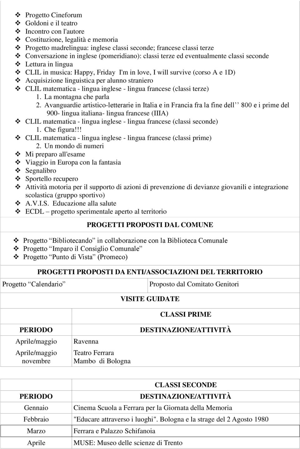 CLIL matematica - lingua inglese - lingua francese (classi terze) 1. La montagna che parla 2.