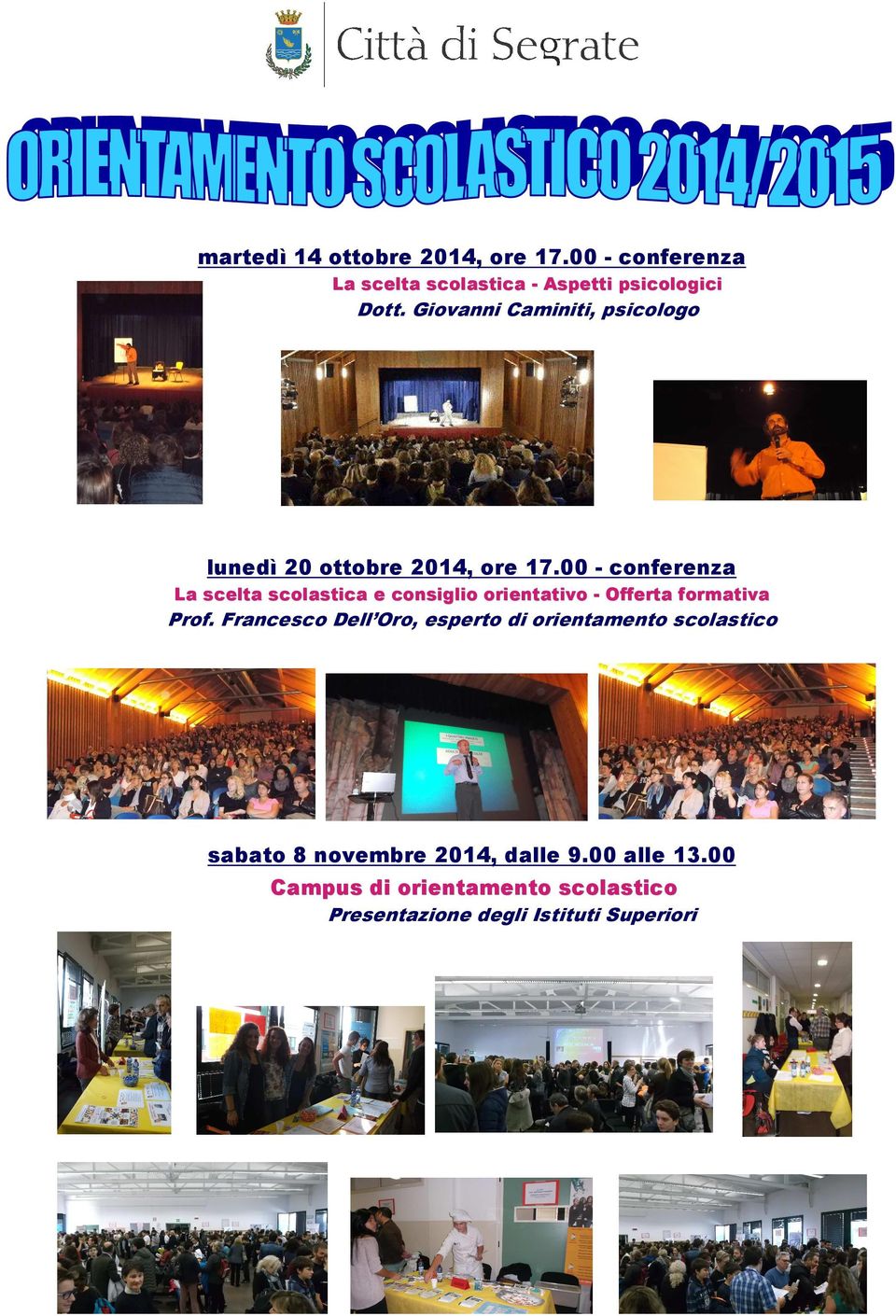 00 - conferenza La scelta scolastica e consiglio orientativo - Offerta formativa Prof.