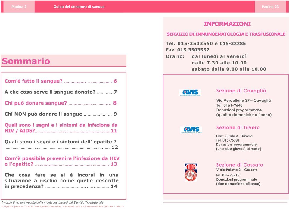 9 Quali sono i segni e i sintomi da infezione da HIV / AIDS?.... 11 Quali sono i segni e i sintomi dell epatite?... 12 Com è possibile prevenire l infezione da HIV e l epatite?