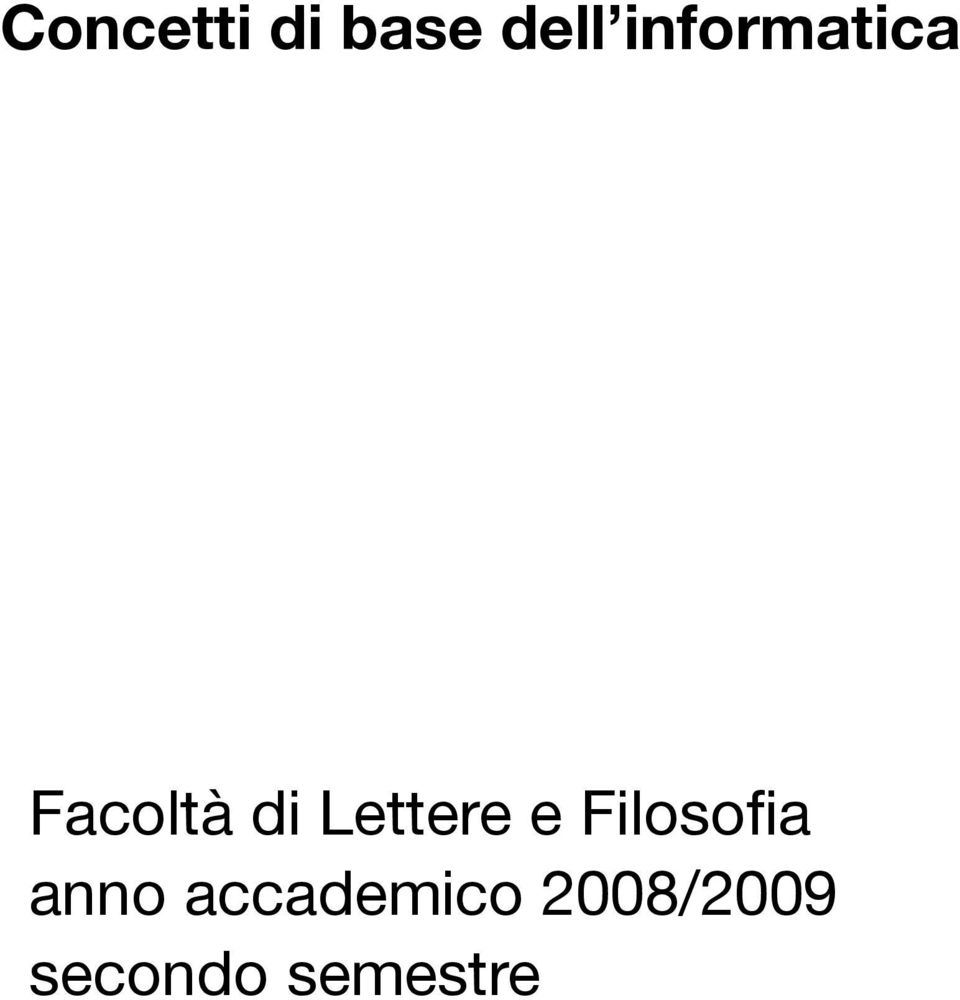 Lettere e Filosofia anno