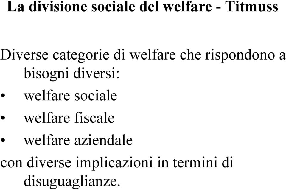 diversi: welfare sociale welfare fiscale welfare