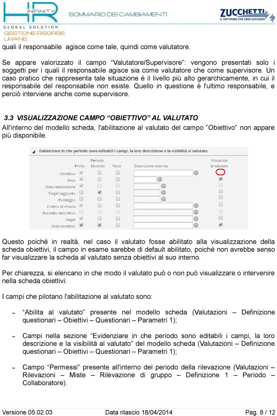 Un caso pratico che rappresenta tale situazione è il livello più alto gerarchicamente, in cui il responsabile del responsabile non esiste.