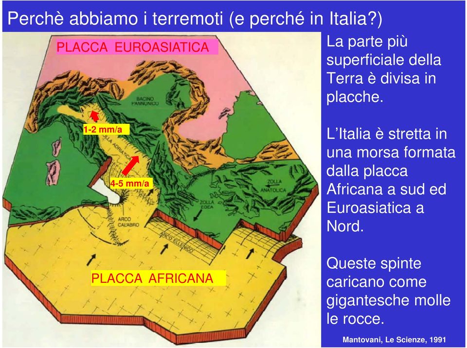 della Terra è divisa in placche.