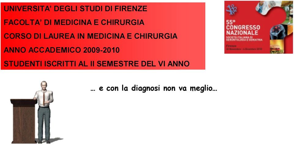 CHIRURGIA ANNO ACCADEMICO 2009-2010 STUDENTI