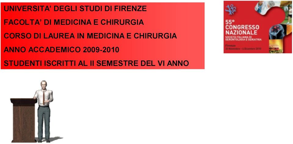 MEDICINA E CHIRURGIA ANNO ACCADEMICO