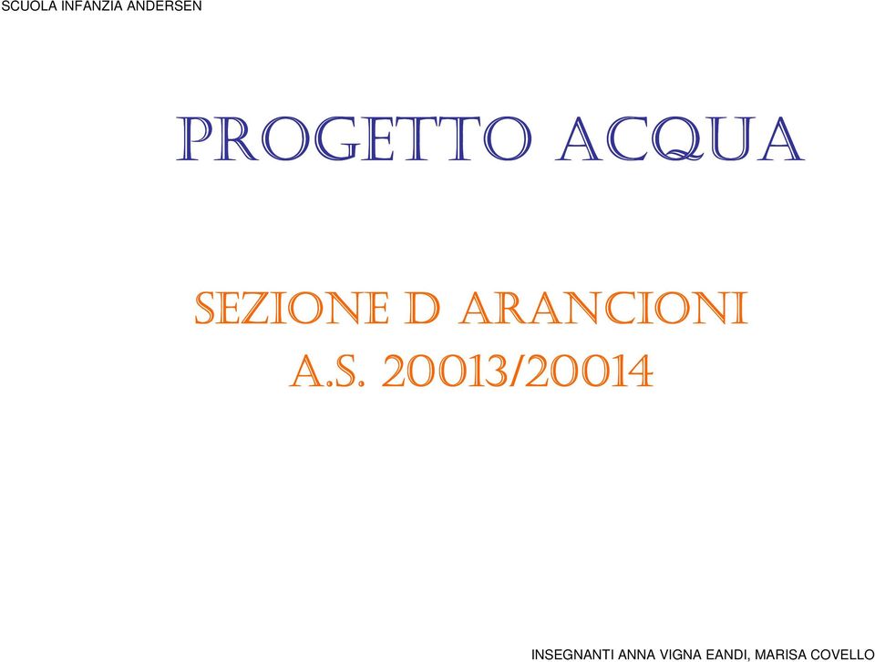 ARANCIONI A.S.