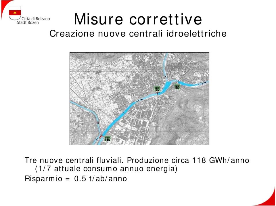 Produzione circa 118 GWh/anno (1/7 attuale