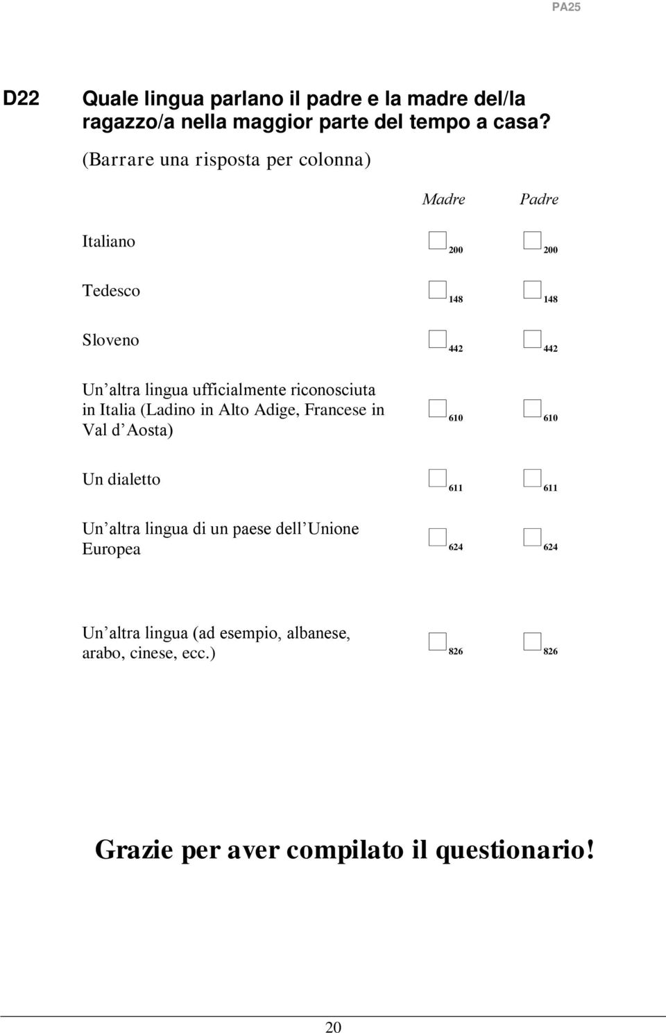 ufficialmente riconosciuta in Italia (Ladino in Alto Adige, Francese in Val d Aosta) 60 60 Un dialetto 6 6 Un altra lingua