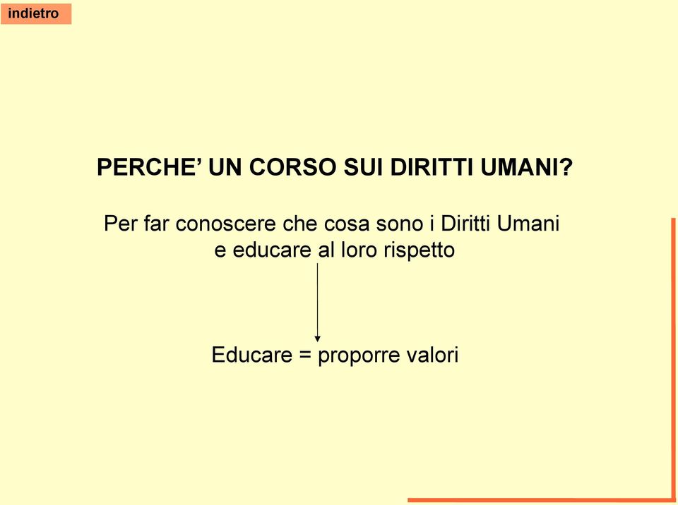 Diritti Umani e educare al loro