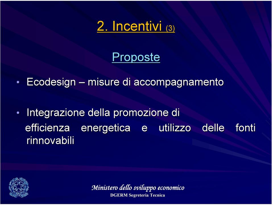 Integrazione della promozione di