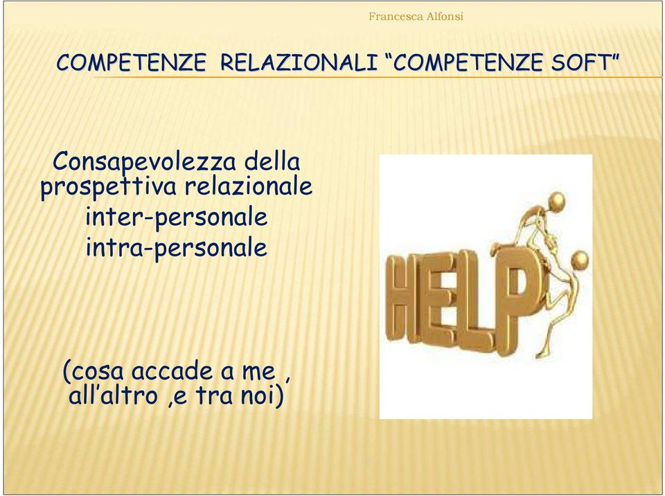 relazionale inter-personale