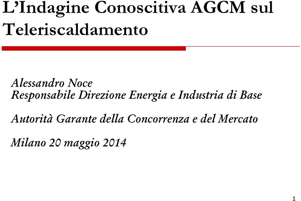 Direzione Energia e Industria di Base Autorità