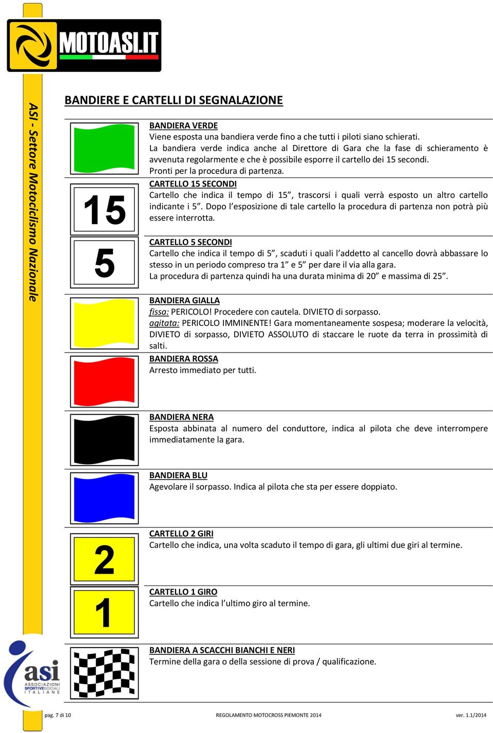 CARTELLO 15 SECONDI Cartello che indica il tempo di 15, trascorsi i quali verrà esposto un altro cartello indicante i 5.