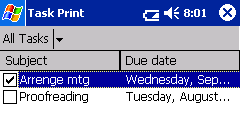 Stampa di una data specifica È possibile specificare l'intervallo di tempo da stampare. 1 Selezionare [Data] nel menu Impostazioni della schermata [Stampa gli appuntamenti].