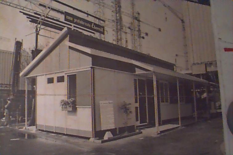 Casa Prefabbricata Eternit, foto dall archivio della Società Lavorazione delle