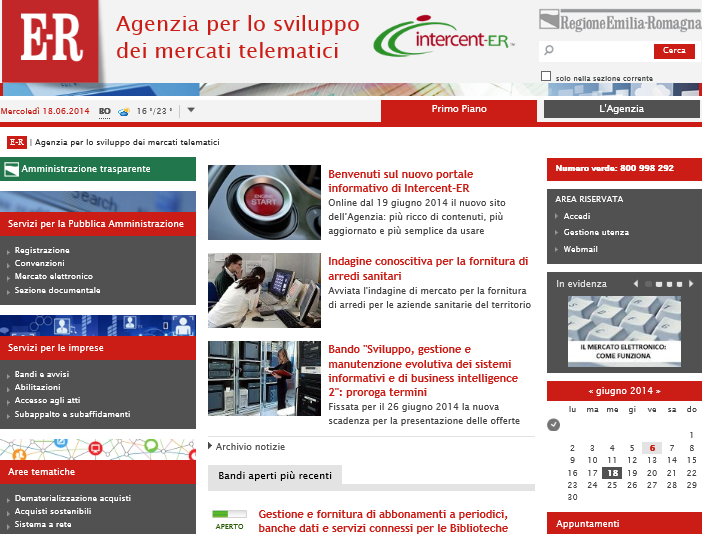 1. ACCESSO ALLA PAGINA DEDICATA Per l aggiudicazione di una Richiesta di Offerta (RdO) è necessario innanzitutto accedere all area riservata del portale www.intercent.