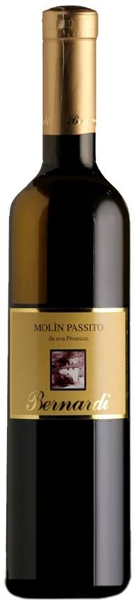 Prosecco Passito Veneto IGT Molìn Zona di produzione Refrontolo, lungo la "Via dei Cru ". Glera 100%.