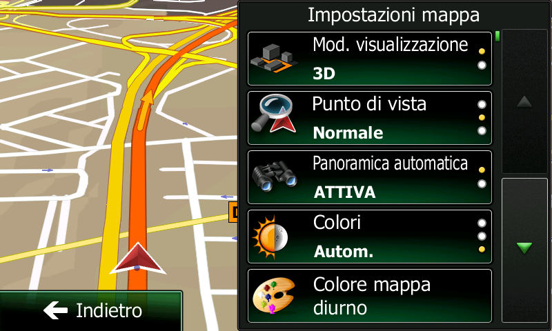 5.3.5 Profili utente Se Clarion Mobile Map viene utilizzato per la navigazione da più conducenti, le rispettive impostazioni possono essere memorizzate servendosi dei profili utente.