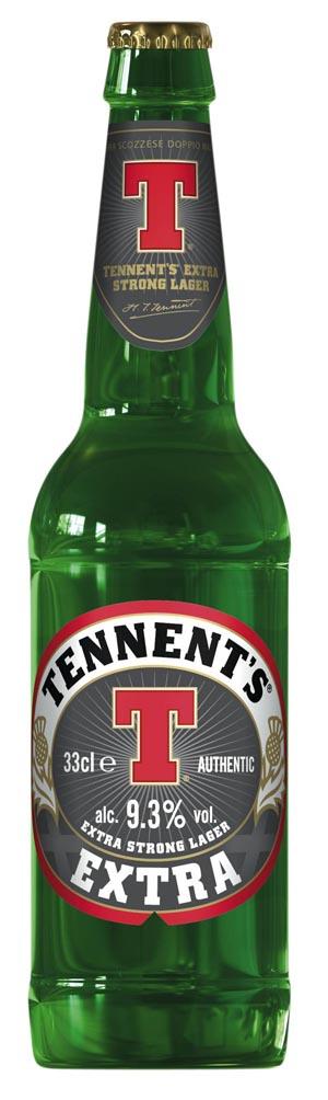 TENNENT S EXTRA Strong Lager Scozia GRADO ALCOLICO: 9.