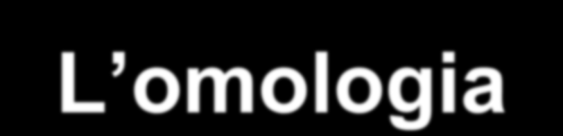 L omologia Il termine Omologia, dal greco homoios ("simile, uguale") e logos ("discorso"); significa "uguale logica, uguale discorso".