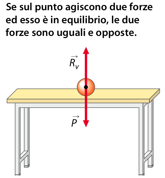 Lezione 1 - L equilibrio di un corpo Un punto materiale è un oggetto di dimensioni molto piccole rispetto al contesto a cui lo riferiamo Pallina sul tavolo: punto materiale Agiscono