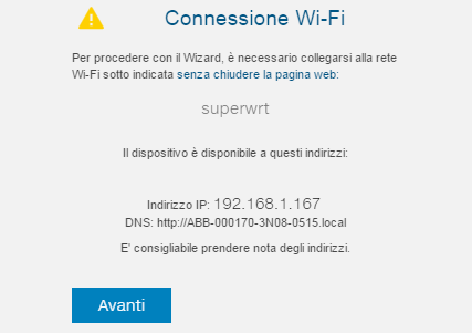 Selezionando la funzione DHCP (configurazione di default) il router assegnerà in automatico un indirizzo IP al REACT ogni qualvolta questo tenterà di connettersi alla rete utente.