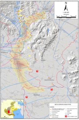 La diffusione dell'inquinamento La diffusione dell'inquinamento L area ad oggi interessata dall inquinamento, superiore a 180 km 2, ha dimensioni tali da comprendere sia il dominio dell acquifero