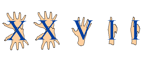 Sistema di numerazione romano Sistema di numerazione additivo basato sull uso di simboli associati a un valore numerico XXVII