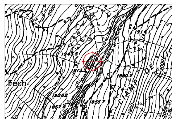 DOCUMENTAZIONE FOTOGRAFICA INSEDIAMENTI STORICI Provincia Autonoma di Trento Comune di Pozza di Fassa COROGRAFIA ORTOFOTO SCHEDA n. ES0 Comun General de Fascia Foglio di mappa N.