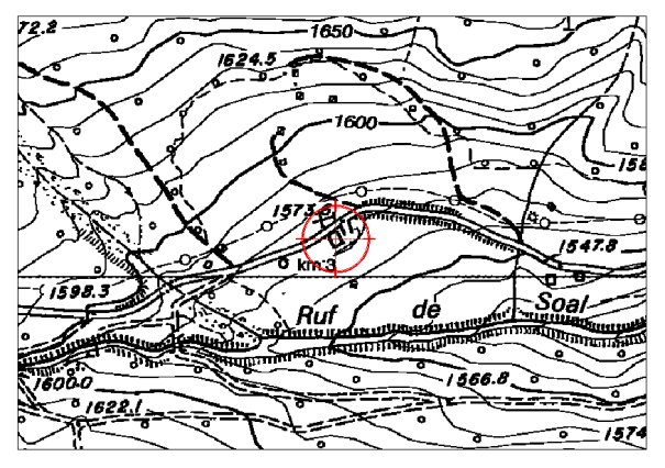 DOCUMENTAZIONE FOTOGRAFICA INSEDIAMENTI STORICI Provincia Autonoma di Trento Comune di Pozza di Fassa COROGRAFIA ORTOFOTO SCHEDA n. ES0 Comun General de Fascia Foglio di mappa N.