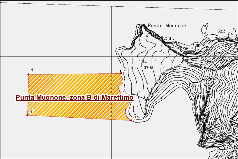 k. Punta Mugnone, zona B di Marettimo.
