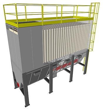 Sistemi di purificazione del gas Sistemi di purificazione a secco: ciclone: polveri (> 10 μm) filtro a maniche: polveri (con additivi anche tar e composti acidi) filtro a candele ceramiche: polveri