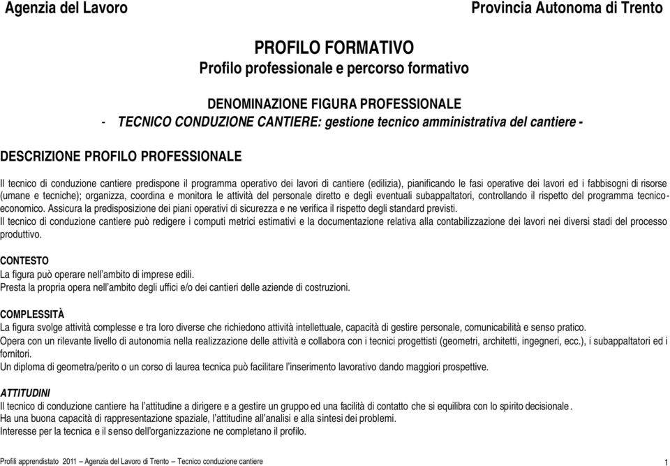 dei lavori ed i fabbisogni di risorse (umane e tecniche); organizza, coordina e monitora le attività del personale diretto e degli eventuali subappaltatori, controllando il rispetto del programma