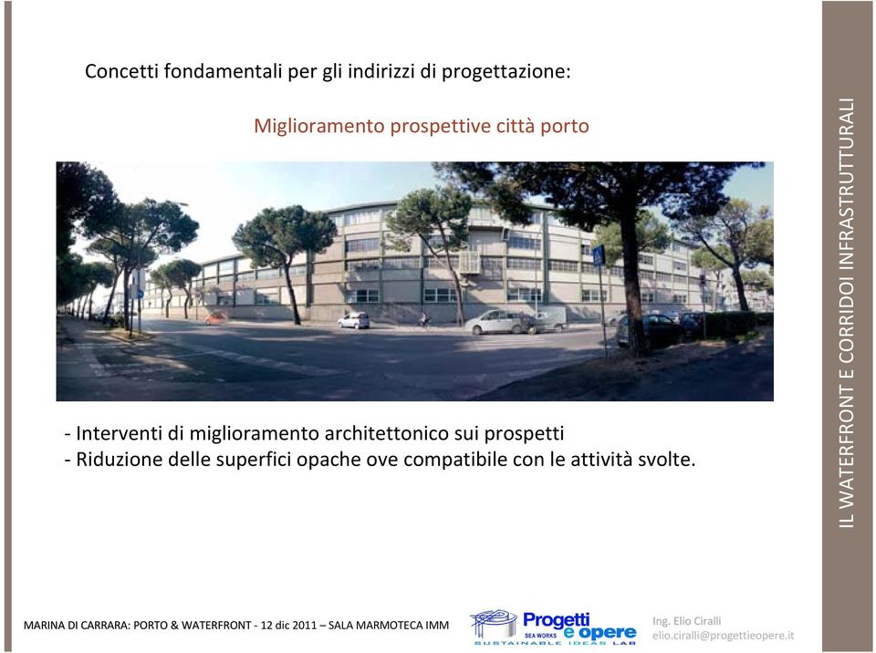 Interventi di miglioramento architettonico sui prospetti