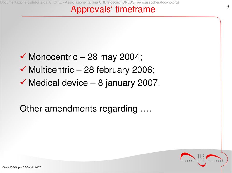 february 2006; Medical device 8