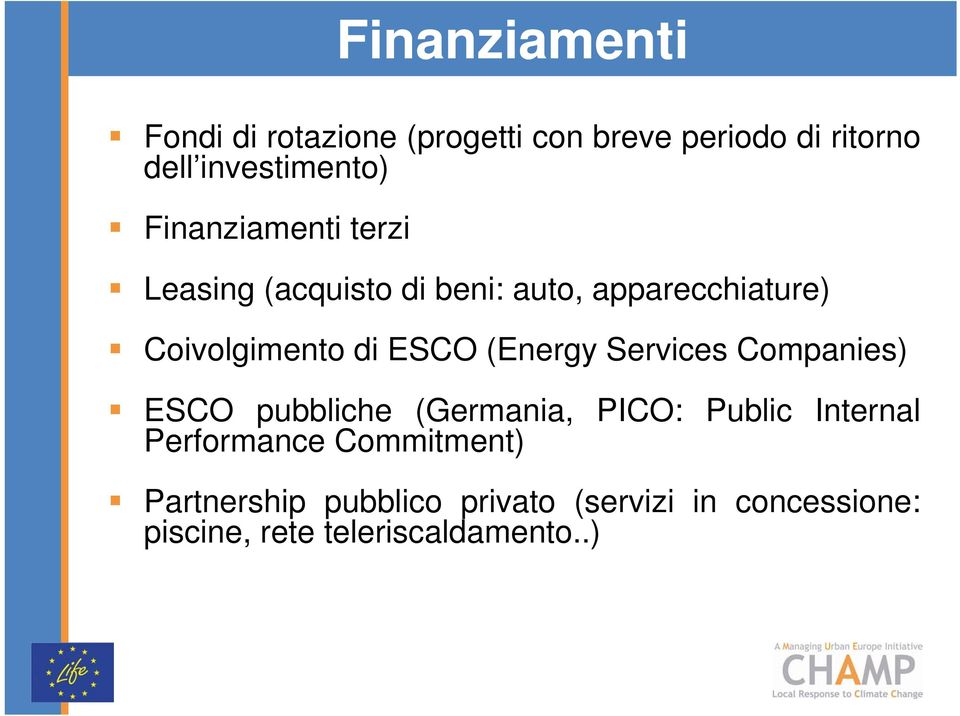 (Energy Services Companies) ESCO pubbliche (Germania, PICO: Public Internal Performance