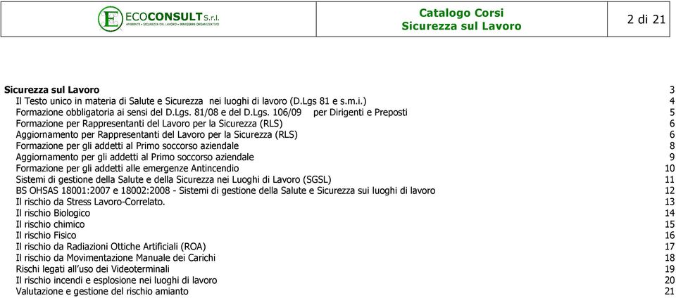 81/08 e del D.Lgs.