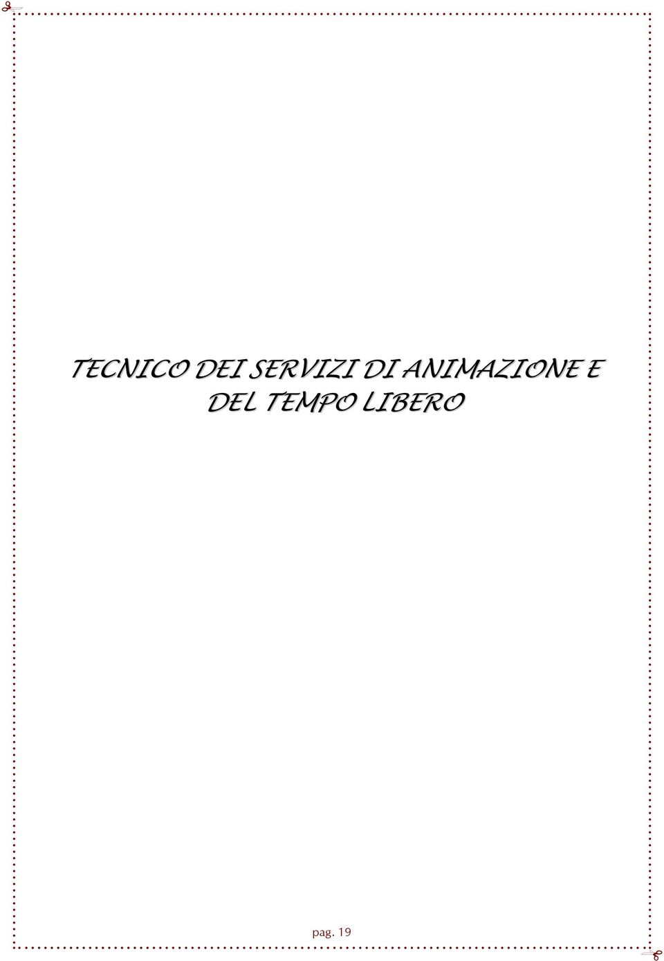 ANIMAZIONE E