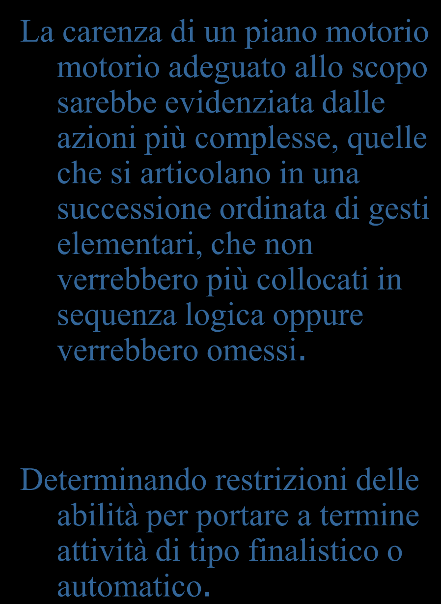 elementari, che non verrebbero più collocati in sequenza logica oppure verrebbero omessi.