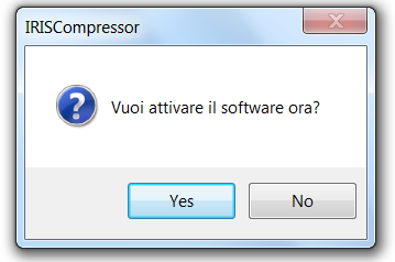 Fare clic su Fine per completare l'installazione. Si consiglia di non avere più versioni di IRISCompressor installate contemporaneamente.