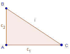 Teorema di Pitagora. Triangolo rettangolo. BASE. Eserciziario ragionato con soluzioni. - 6 Calcola il e l di un triangolo rettangolo i cui cateti misurano rispettivamente 10 cm e 24 cm.