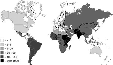 Giardia risk per