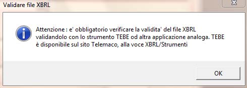 Cliccare su Aggiungi per allegare il file contenente il bilancio XBRL. Tramite il bottone Sfoglia recuperare il file dalla cartella nella quale era stato precedentemente salvato.