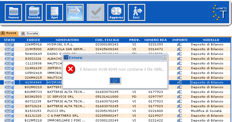 2 - allegati bilancio XBRL e anche prospetto contabile in formato PDF/A (ISO19005-1/2/3) All'atto dell'invio in camera viene richiesto all'utente di indicare esplicitamente che il doppio deposito