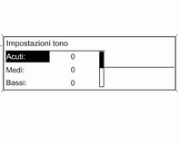 24 Introduzione Ottimizzazione del tono per il genere musicale Impostazione dei toni bassi, medi e alti Selezionare EQ (Equalizer) Le opzioni visualizzate offrono impostazioni predefinite ottimizzate